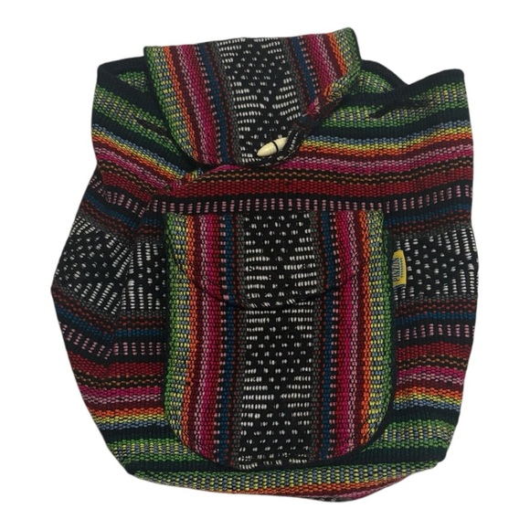 Multicolor Striped Women's Muni Backpack - Picture 2 of 4
